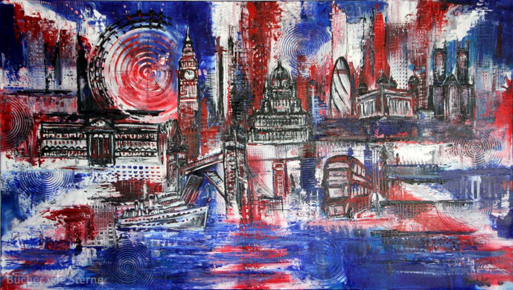 London Skyline, Künstlerin: Alexandra Brehm, Atelier Burgstallers Art