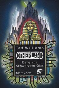 Berg aus schwarzem Glas