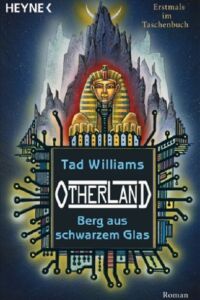 Berg aus schwarzem Glas